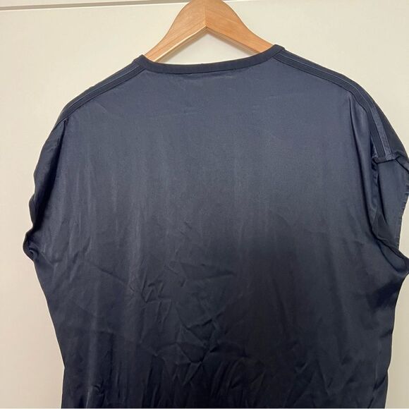 Vince Shift Dress Womens Small Navy Blue Sleeveless V-Neck Viscose Blend Pockets - Picture 7 of 13